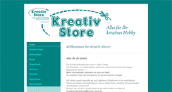 Desktop Screenshot of kreativ-store.de